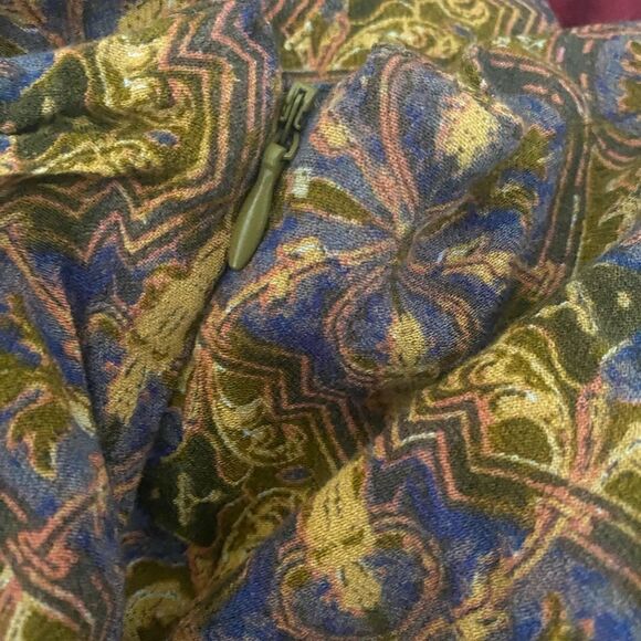 Free People Lovers Lane Printed Mini Skirt in Night Combo. Size 12 - Picture 9 of 12